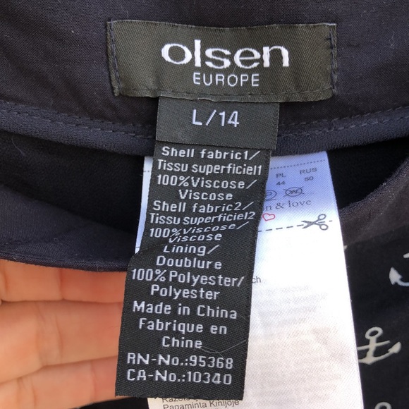 Like new! - OLSEN Europe Nautical Anchor Print Skirt - Picture 4 of 6